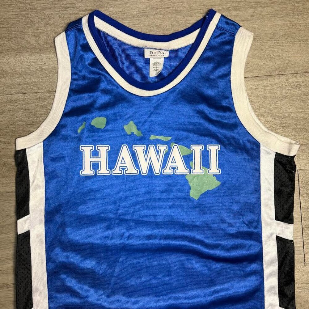 Vintage Baba Hawaii Jersey ADULT SMALL Mens Basketball Shirt